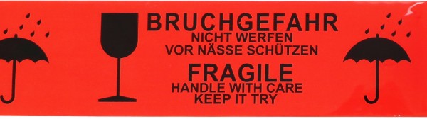 Signalklebeband "Bruchgefahr" 50mm * 66m