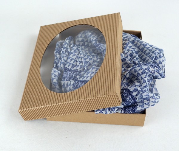 250x180x35mm | Geschenkschachtel mit Deckel und Kunststoffsichtfenster | 2-tlg.