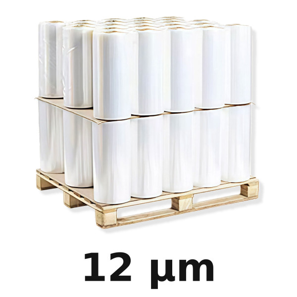 Maschinenstretchfolie | transparent - 12µm | Power-Folie Dehnung: 170%