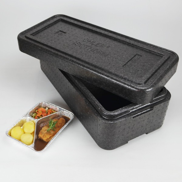 Transportbehälter PIT 12 anthrazit - für 12 Menüschalen