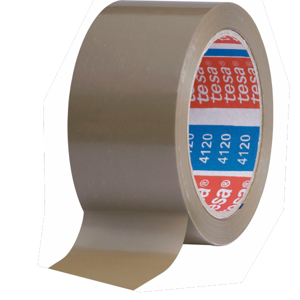 PVC-Klebeband 35µm | tesa 4120 | 50mm × 66m | Naturkautschuk | havana