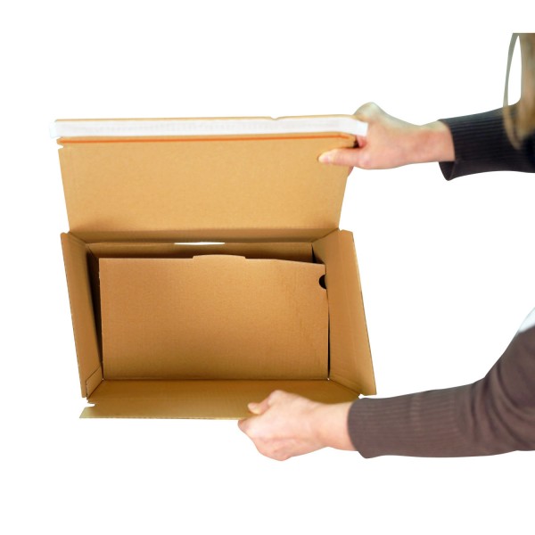 300x170x100mm Automatik-Karton | Aufreißfaden | Selbstklebestreifen