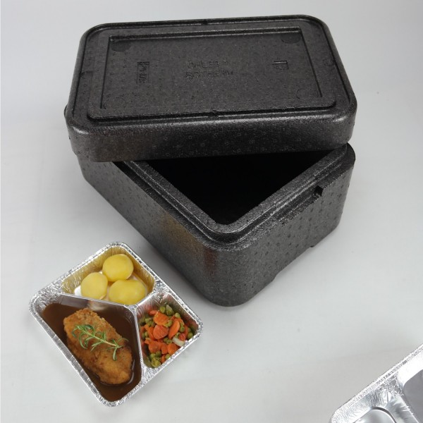 Transportbehälter PIT 8 anthrazit - für 8 Menüschalen