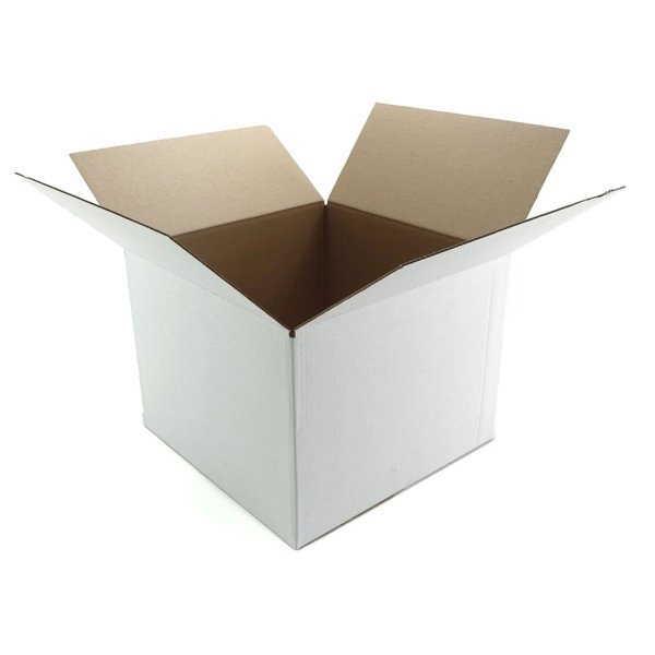 400x400x300mm einwellige Kartonagen | weiß