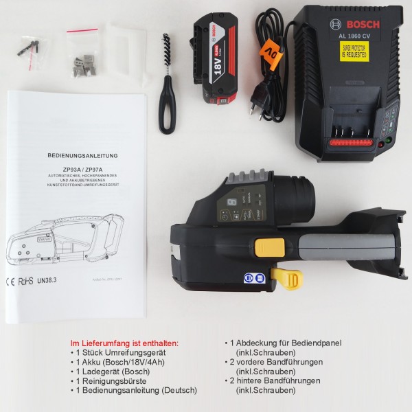 PP / PET Akku - Spann- und Verschlussgerät Zapak 97