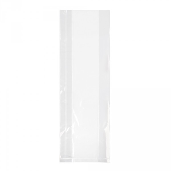 OPP-Seitenfaltenbeutel 100+50x200mm * Stärke: 30µm