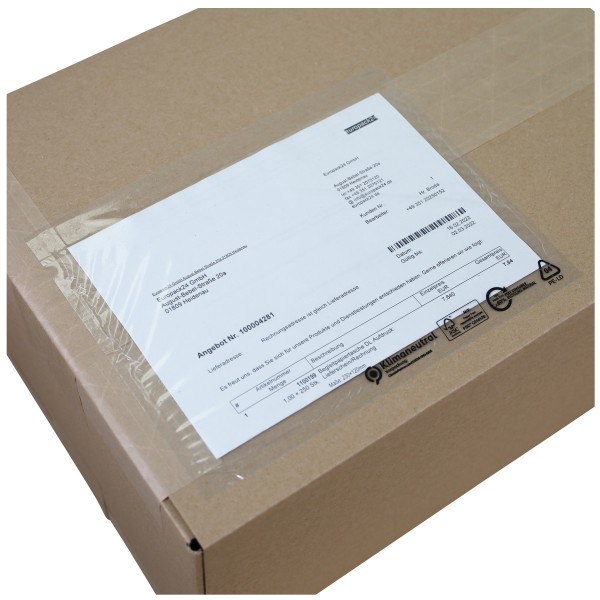 Begleitpapiertasche C5 | ohne Druck | FSC-zertifiziert