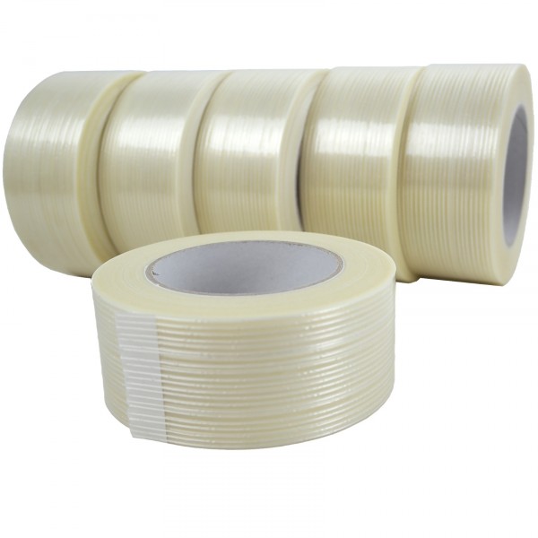 Filamentband 50mm × 50m | Hotmelt | transparent | glasfaserverstärkt