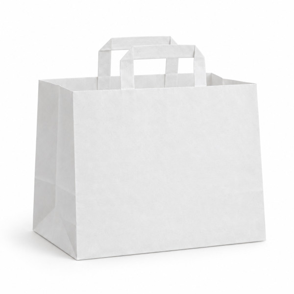 Tragetasche Papier weiss
