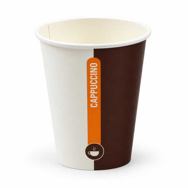Kaffeebecher einwandig Pappe | bedruckt | 200ml | 100er Pack