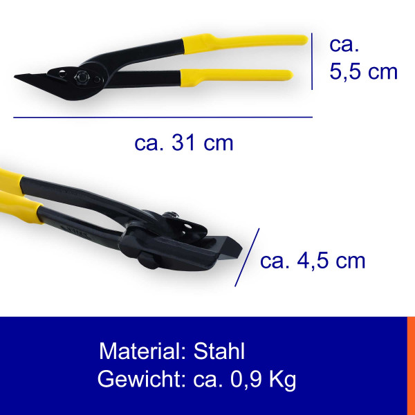 32x1mm Stahlband | Abschneidezange