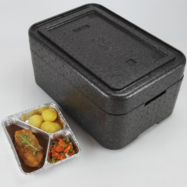 Transportbehälter PIT 8 anthrazit - für 8 Menüschalen