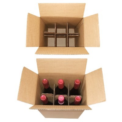 235x160x330 mm 6er Flaschenkarton 0,75l