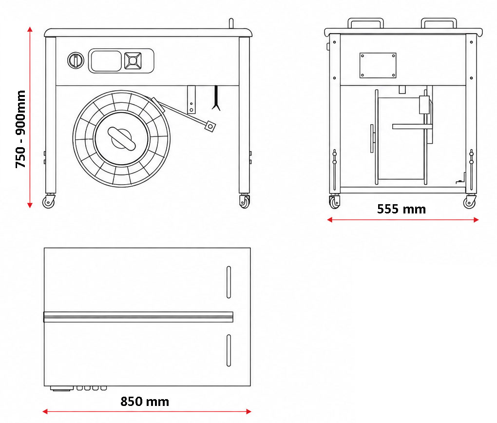 Layout_Umreifungsmaschine ECO_EP-501-EVO