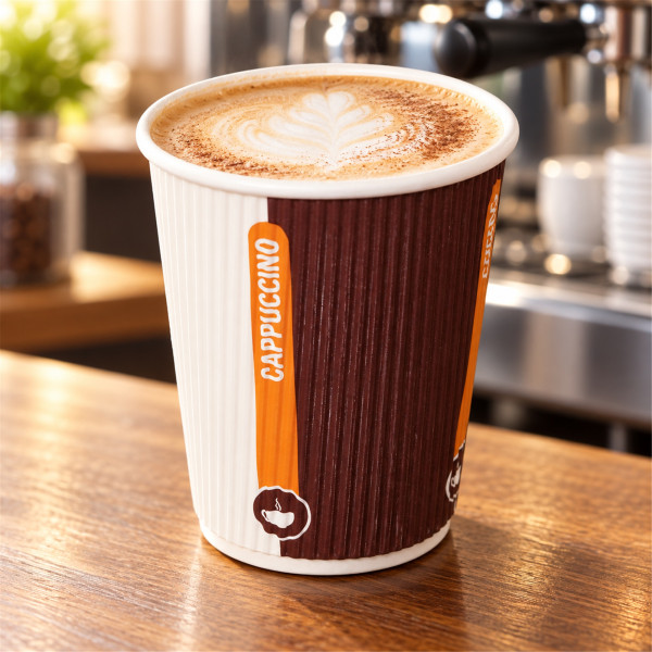 Kaffeebecher doppelwandig Pappe | bedruckt | 300ml