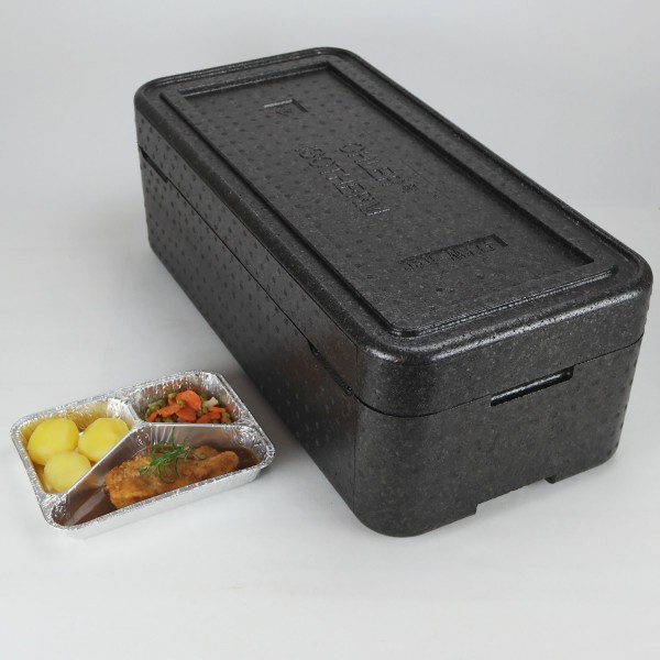 Transportbehälter PIT 12 anthrazit - für 12 Menüschalen