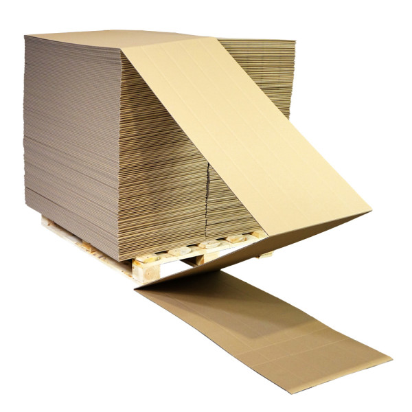 Endloswellpappe 83mm Rillenabstand einwellig | Palettenabnahme
