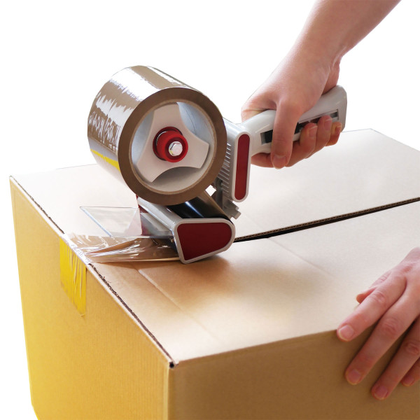 Klebebandhandabroller mit Cutter extrabreit bis75mm