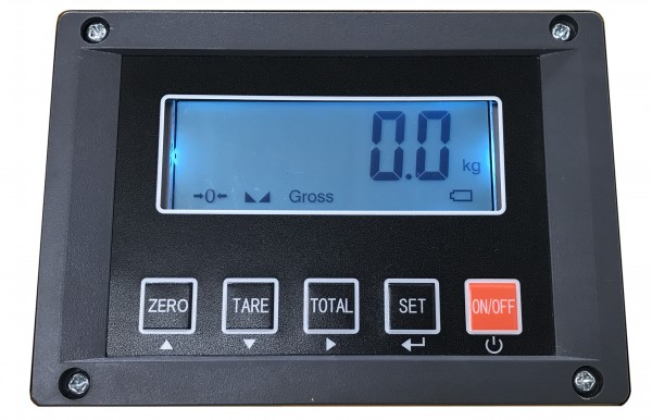 Gabelhubwagen mit Waage + Drucker