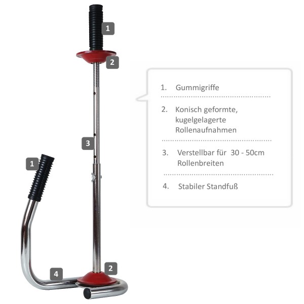 ANGEBOT - 12 Rollen Handstretchfolie - transparent (20µm) + 1 Stretchfolienabroller