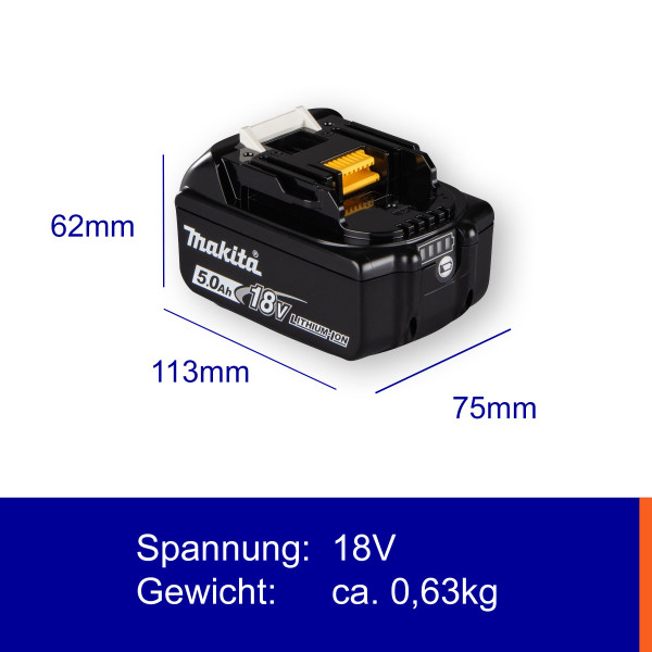 Makita BL 1850B 18V 5Ah Li -Ion-Akku