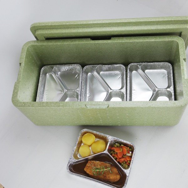 Transportbehälter W 15 grün - für 15 Menüschalen