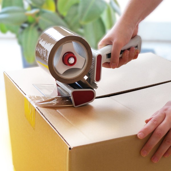 Klebebandhandabroller - mit Cutter- EXTRABREIT bis 75mm