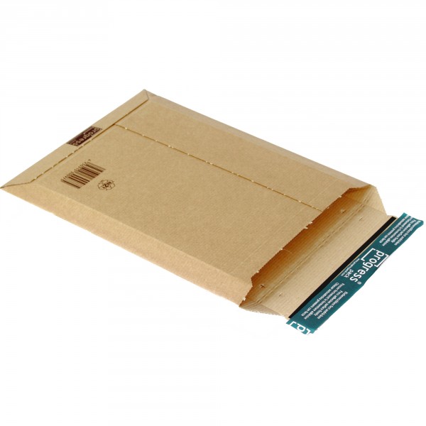 Versandtasche aus extrem stabiler Wellpappe DIN C4+ | braun