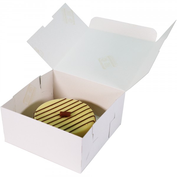 Tortenkarton - weiß 250×250×100mm | 1-teilig