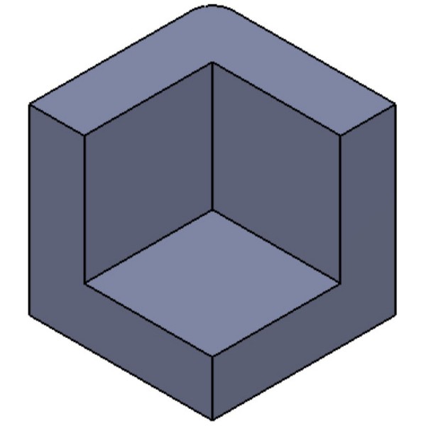 EPS-Ecke 100x100x100mm | Wandstärke: ca.30mm