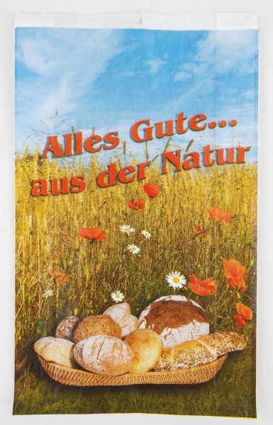 Bäckerfaltenbeutel "Gutes aus der Natur" 1,5kg