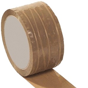 Packband fadenverstärkt PVC 50mmx66m braun