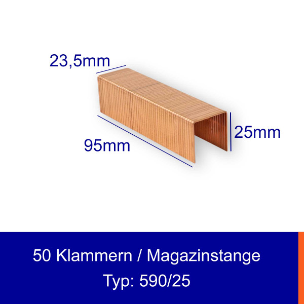 Heftklammer 590/× C VK für Kartonverschlusshefter