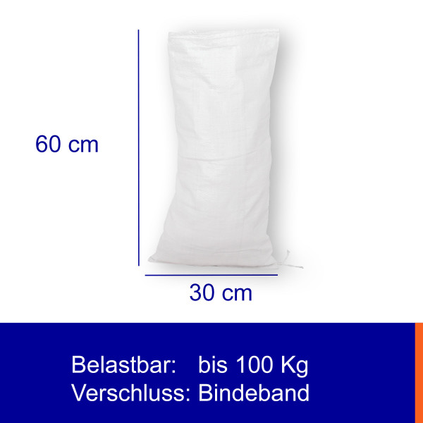 Sandsäcke 30x60cm | PP-Bändchengewebe
