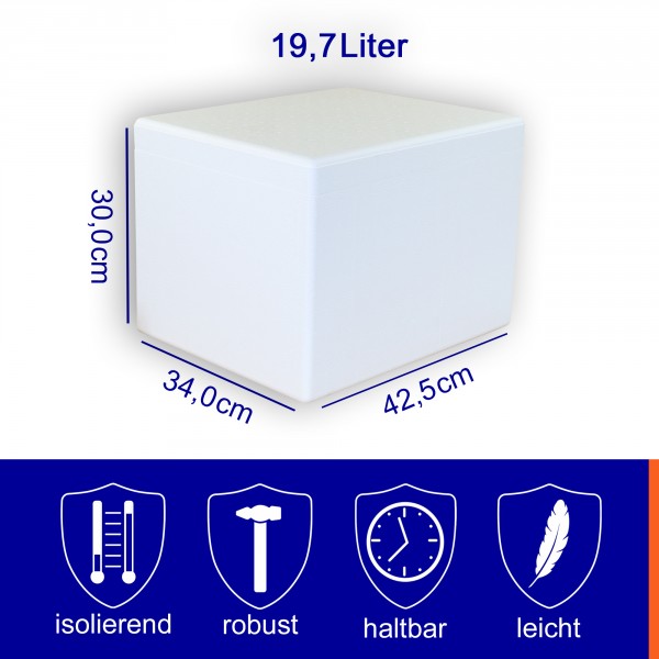 Styropor Isolierbehälter 19,7 Liter