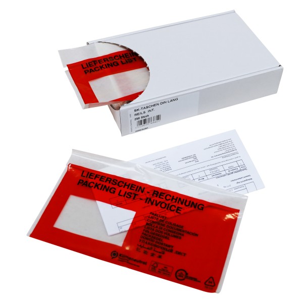 Begleitpapiertasche DL* Lieferschein/Rechnung
