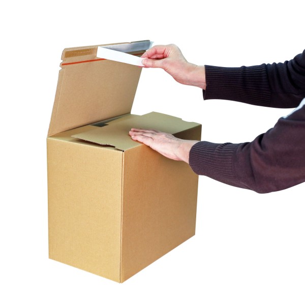 300x170x100mm Automatik-Karton | Aufreißfaden | Selbstklebestreifen