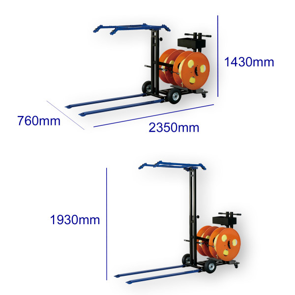 Palettenumreifungswagen für PP- oder PET-Band