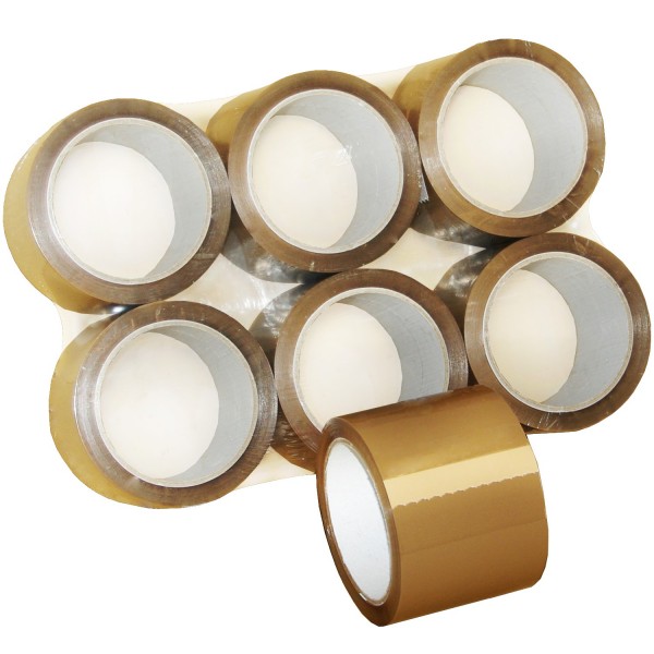 Klebeband 28µm | 75mm × 66m | Acrylat | havana | PACKBAND