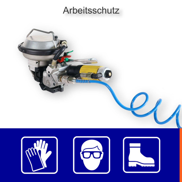 Pneumatisches Umreifungsgerät für 13-19mm Stahlband