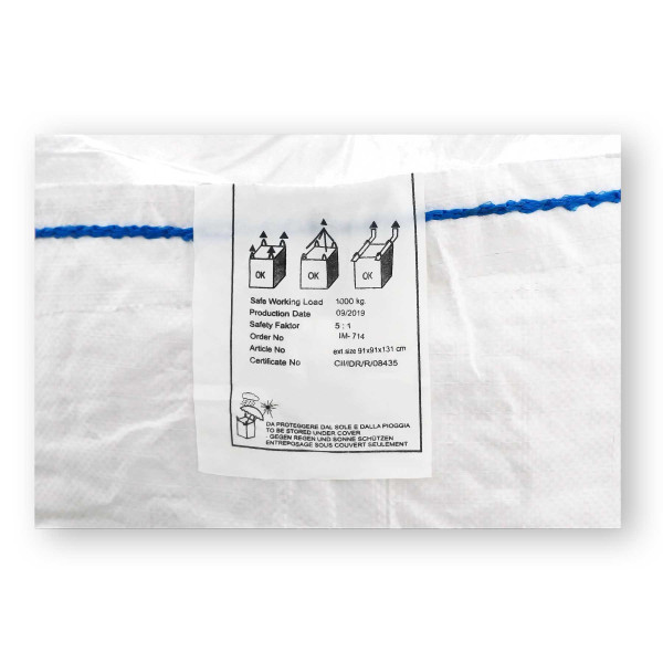 Big Bag 75×110×200cm | mit Einfüllschürze und Auslauf