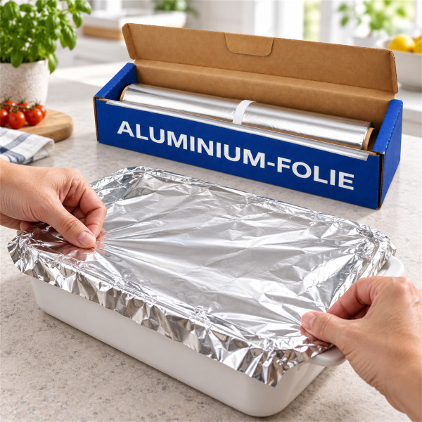 Alufolie in Abrißbox 45cm x 150m