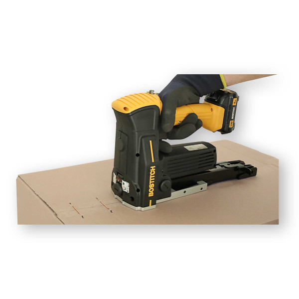 Bostitch Akku Karton Verschlusshefter + 2 Batterien