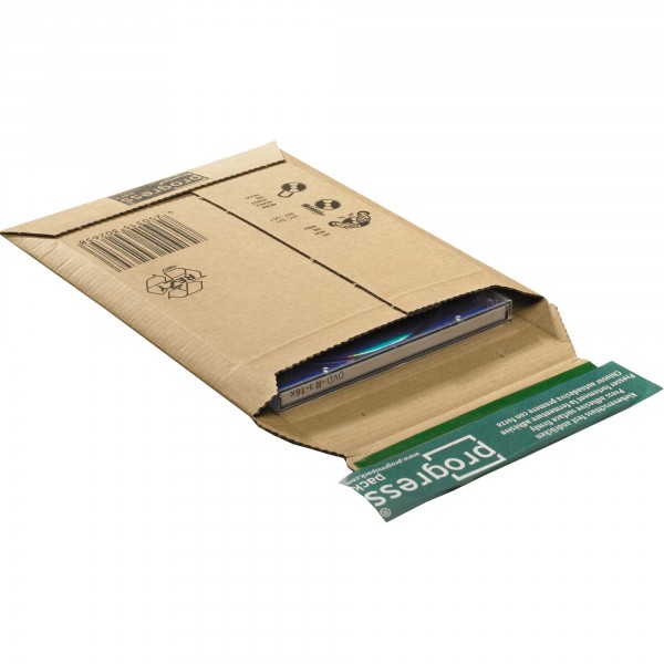 Disk-Pack aus extrem stabiler Wellpappe | braun