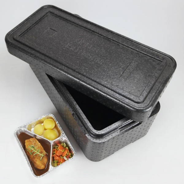 Transportbehälter PIT 15 anthrazit - für 15 Menüschalen