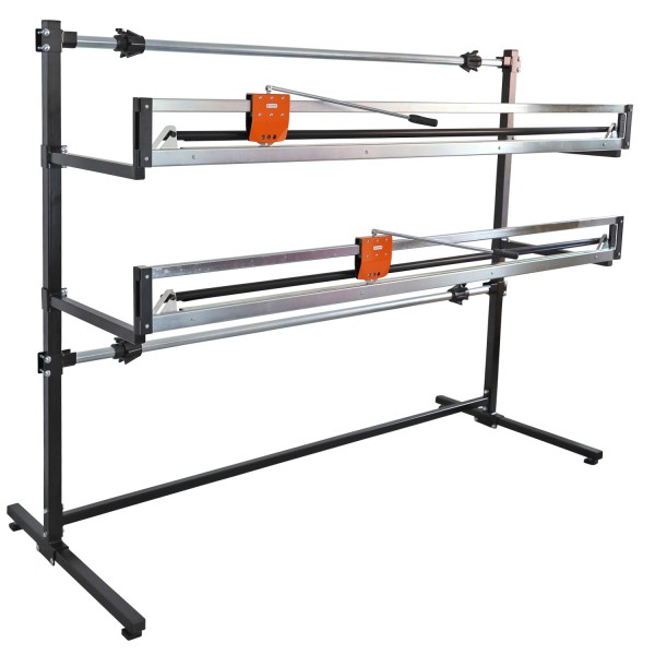 Schwerlast Schneidständer - Abrollständer mit 2 Schneideinheiten und 2 Achsen