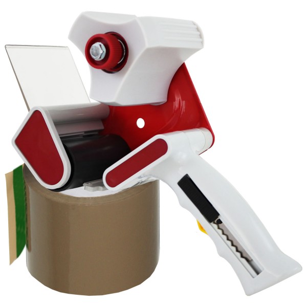 Klebebandhandabroller - mit Cutter- EXTRABREIT bis 75mm