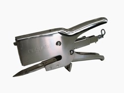 Verpackungsheftzange mit Schwertamboss