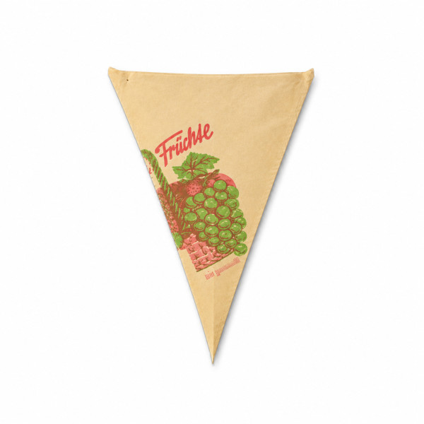 Spitztüte Obstmotiv 31cm * Stärke: 60g/qm *
