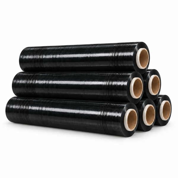 Handstretchfolie - schwarz | 23µm | 50cm breit | 2,1kg - Rolle